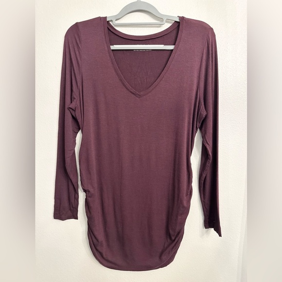 LONG SLEEVE MATERNITY SHIRT - Picture 1 of 2